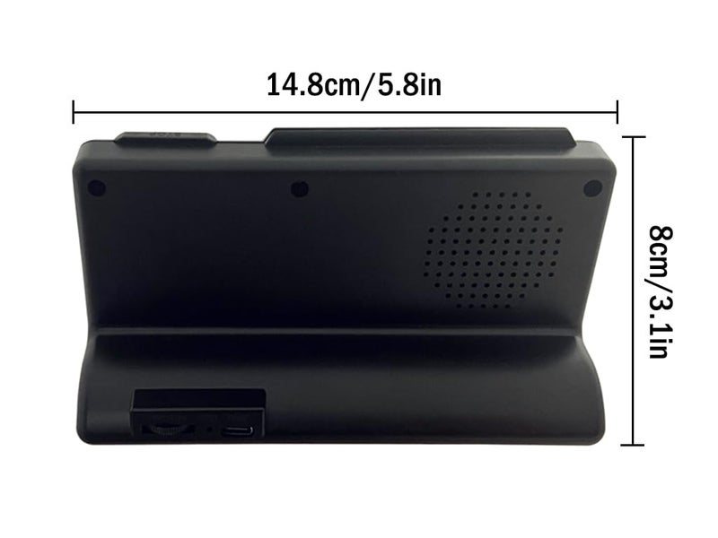 Hitopin Muslim Azan Table Clock Azan Athan Prayer Clock Black Color Complete Azan for All Prayers Qibla Direction HP-3006 - Image 2